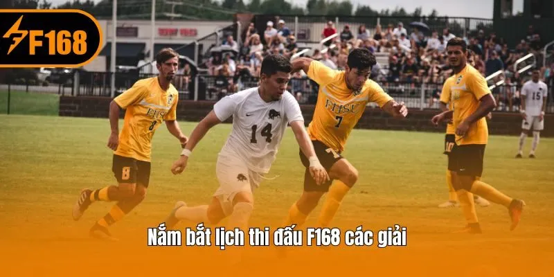 Nắm bắt lịch thi đấu F168 các giải